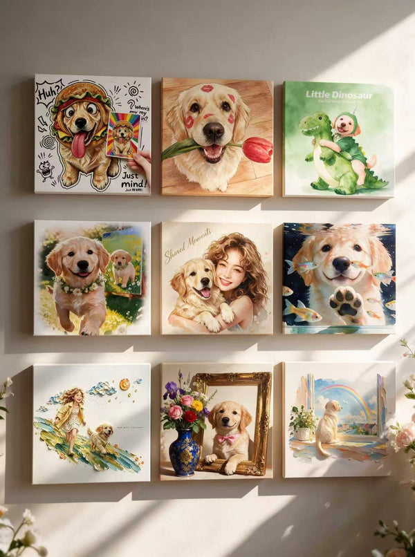 Custom Pet Portrait Canvas – Turn Your Pet Into Timeless Art