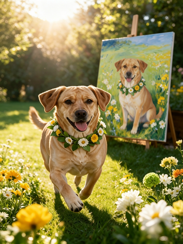 Custom Pet Portrait Art - Pawtraits & Tales