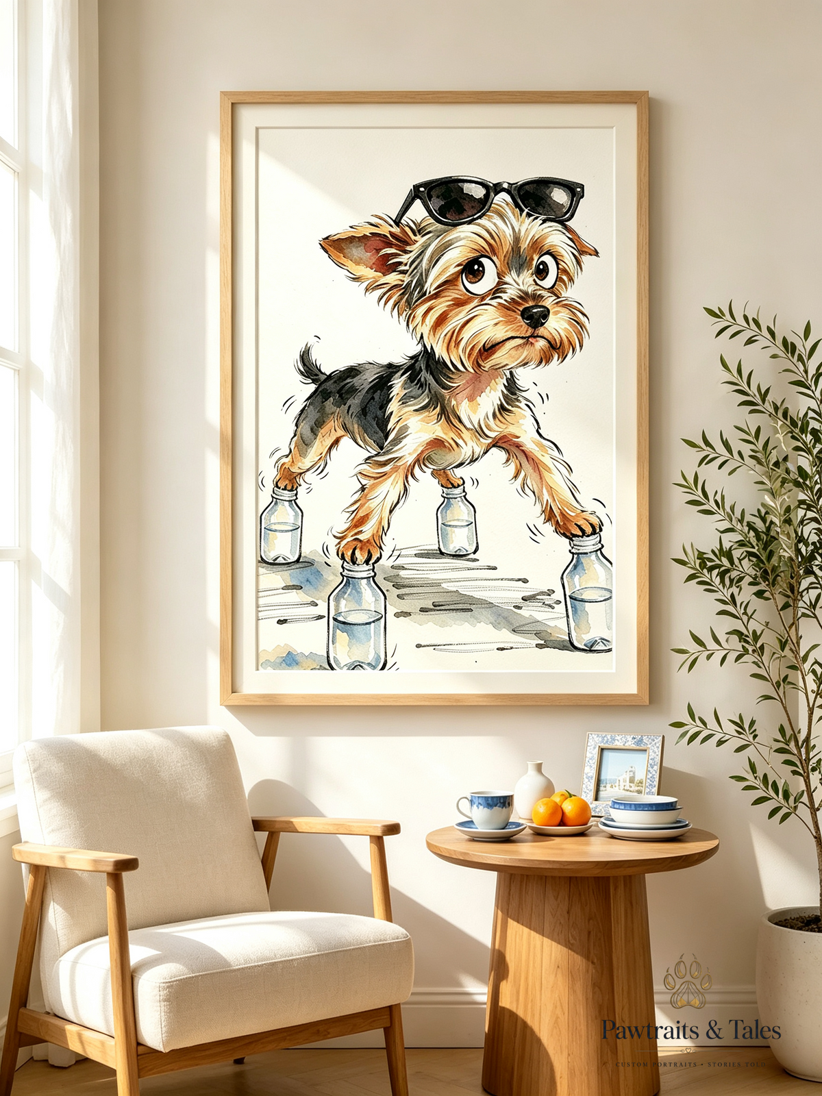 Custom Pet Portrait Art - Pawtraits & Tales