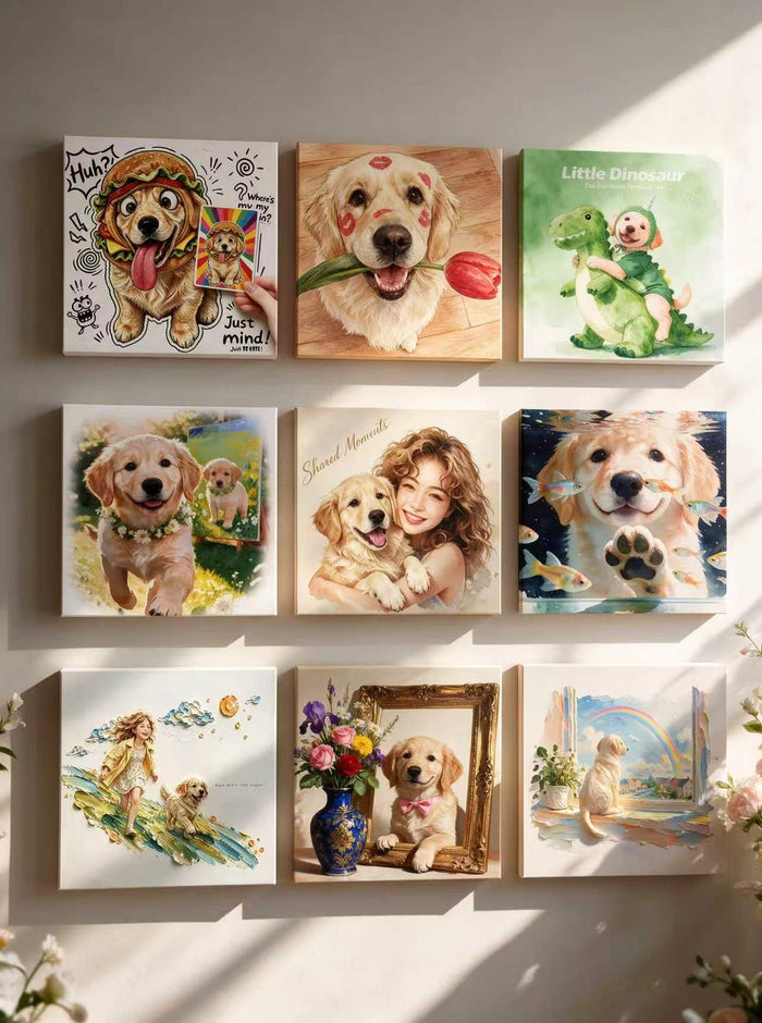 Custom Pet Portrait Canvas – Turn Your Pet Into Timeless Art