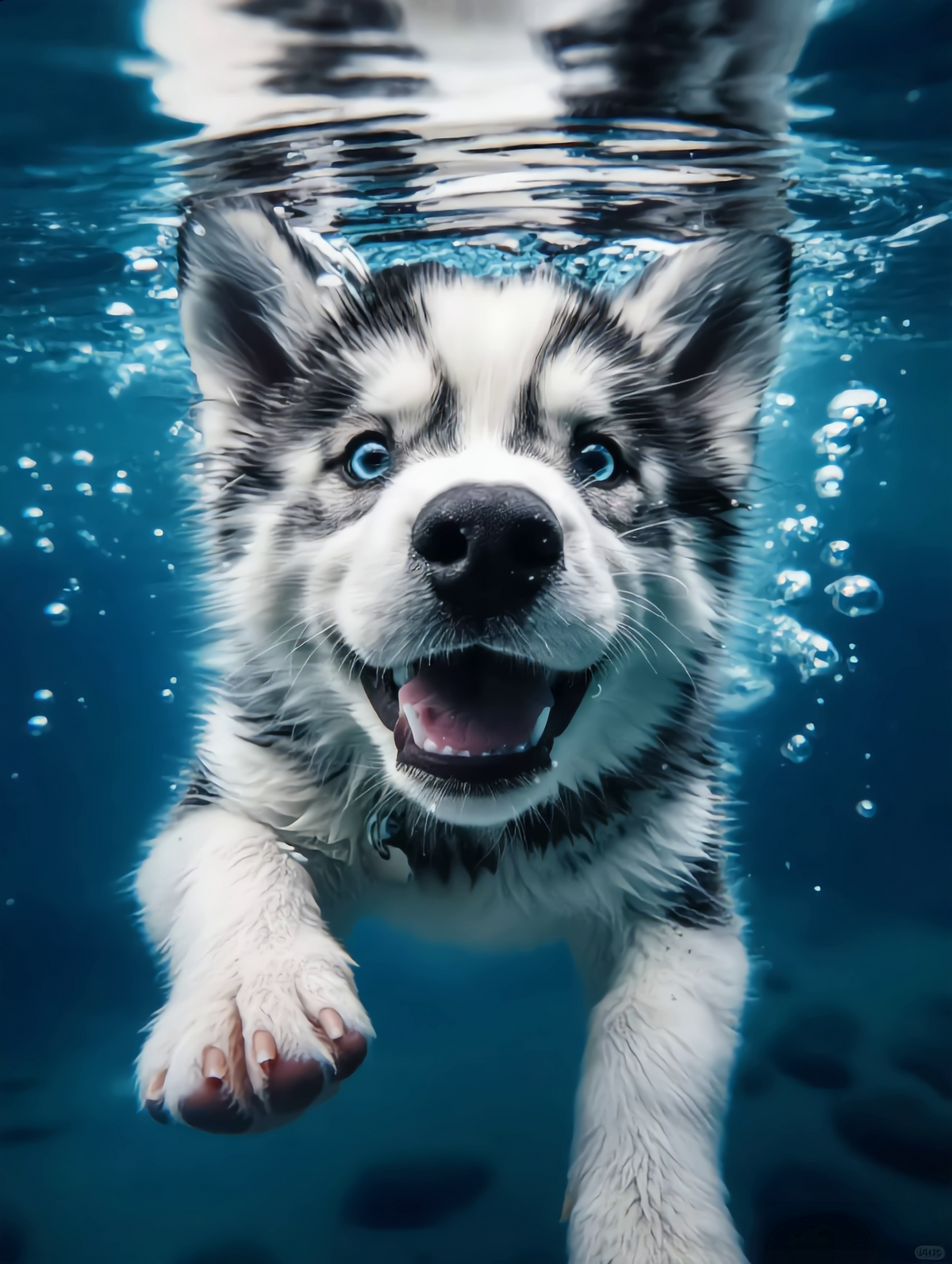 Custom Underwater Pet Portrait – Joy in Motion