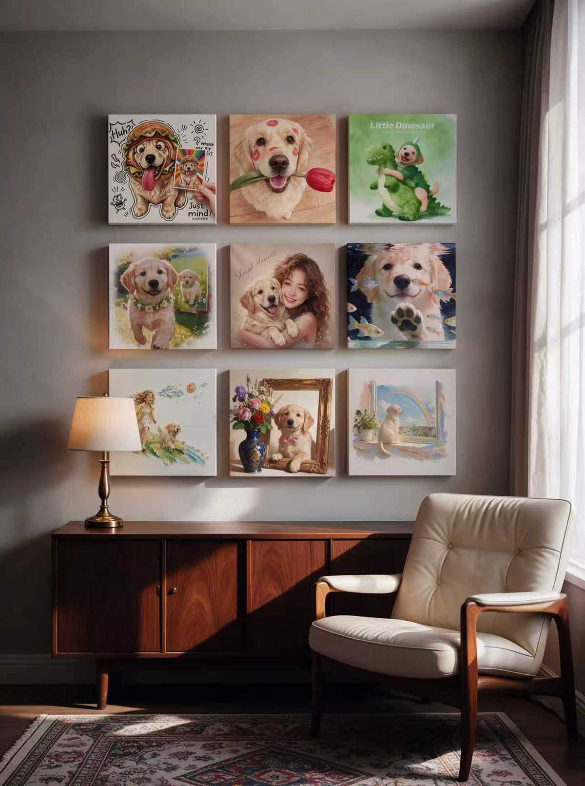 Custom Pet Portrait Canvas – Turn Your Pet Into Timeless Art